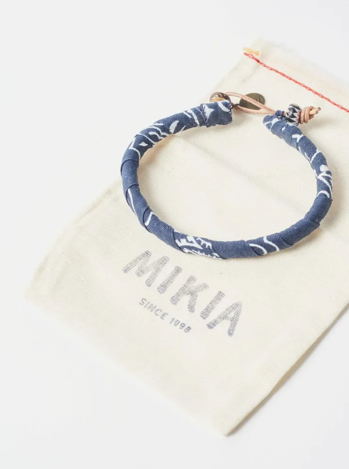 Mikia Bracelet In Navy Bandana Men Universal Works Jewellery