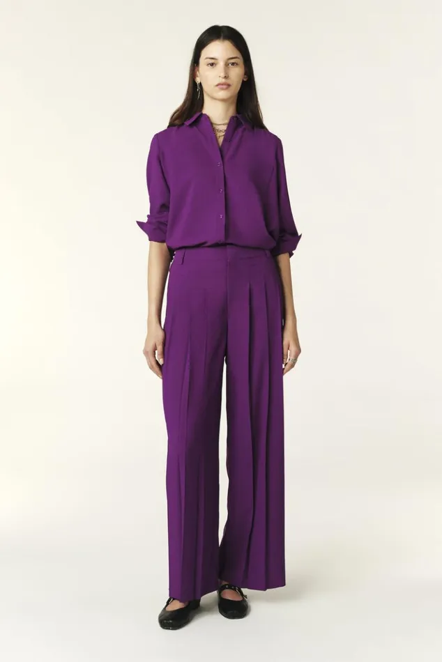 MileyPleated Pants Clothing Baandsh Pants and Jeans