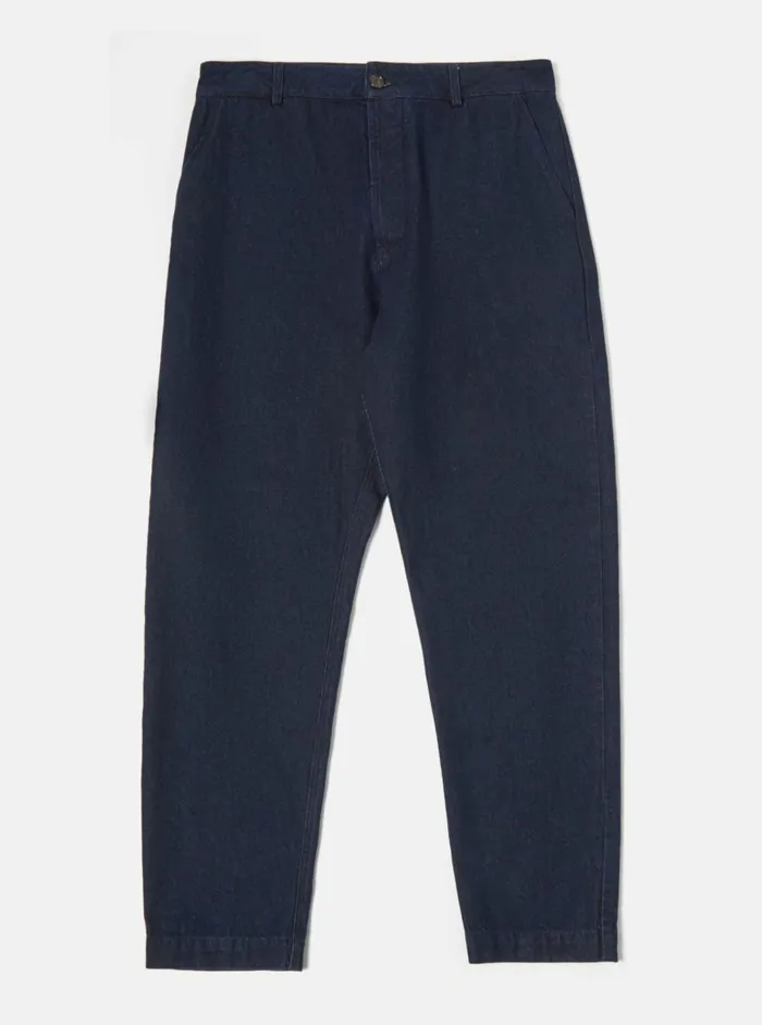 Military Chino In 11oz Indigo Denim Men Universal Works Trousers