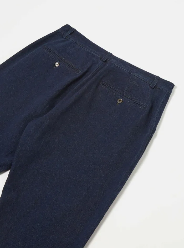 Military Chino In 11oz Indigo Denim Men Universal Works Trousers