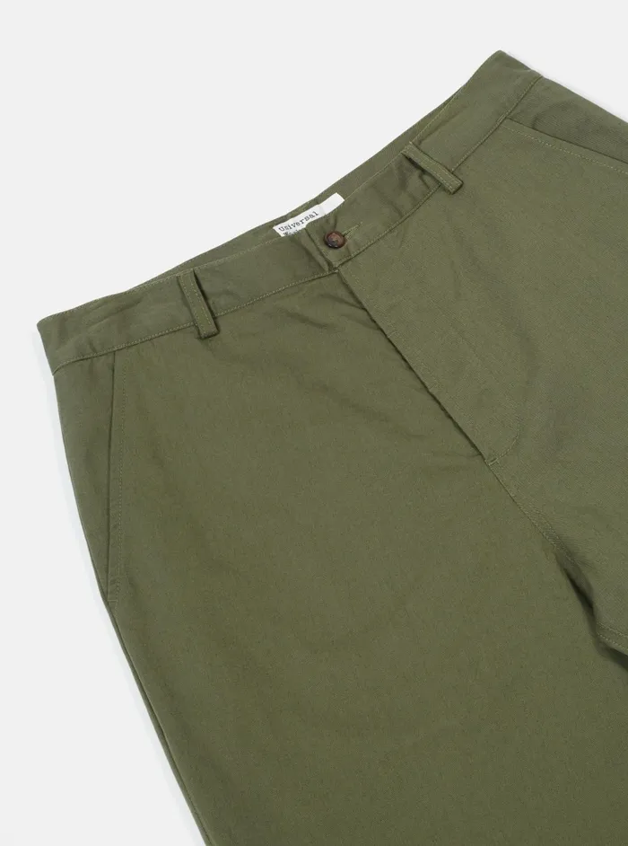 Military Chino In Light Olive Twill Men Universal Works Cotton Twill