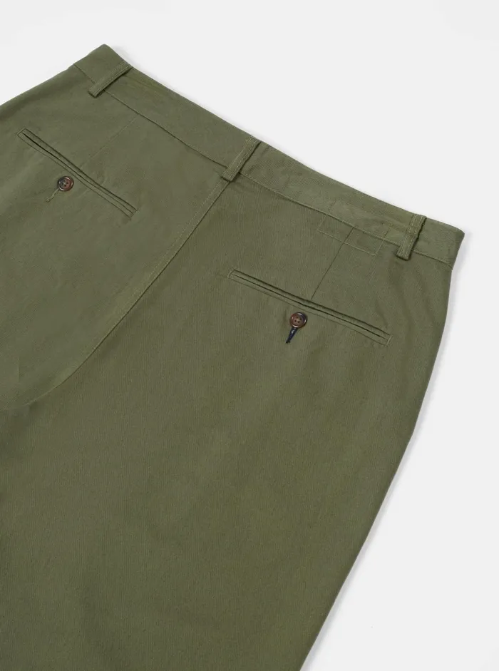 Military Chino In Light Olive Twill Men Universal Works Cotton Twill