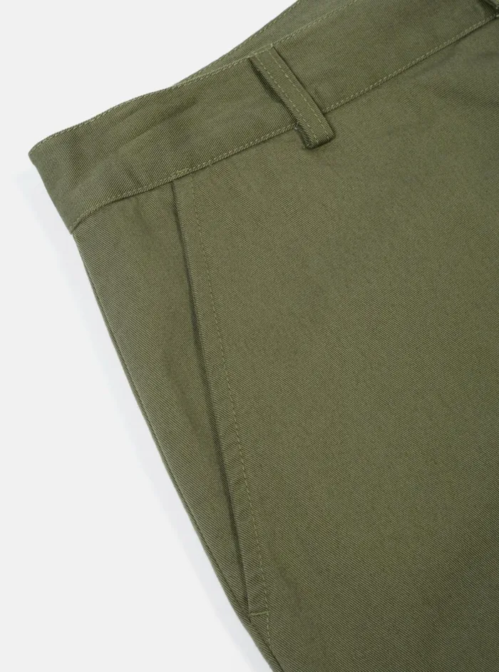 Military Chino In Light Olive Twill Men Universal Works Cotton Twill
