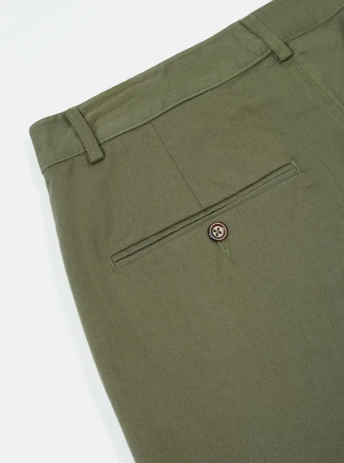 Military Chino In Light Olive Twill Men Universal Works Cotton Twill