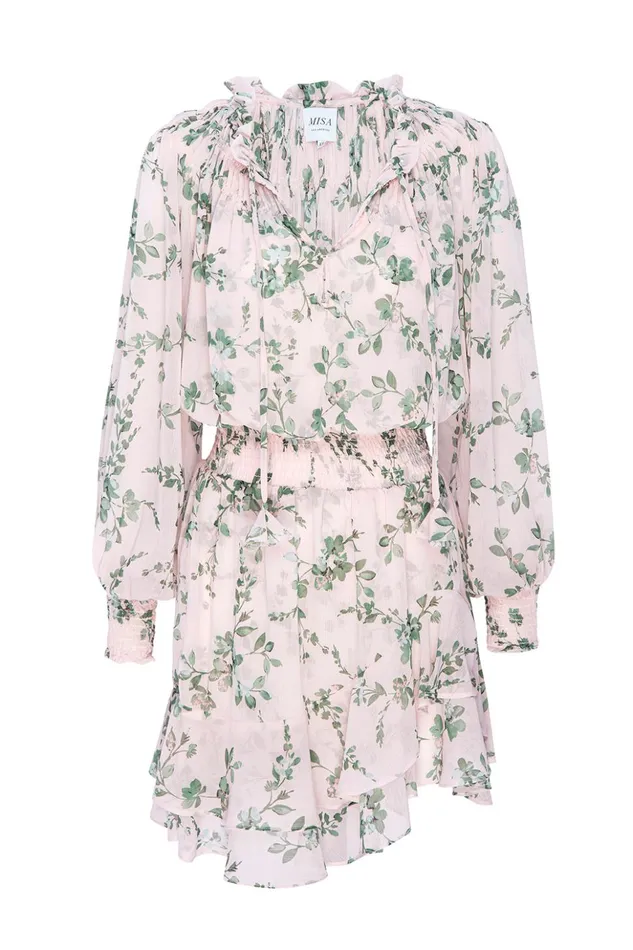 MISA Los Angeles ALMAHA DRESS White Sage Botanica Women Dresses