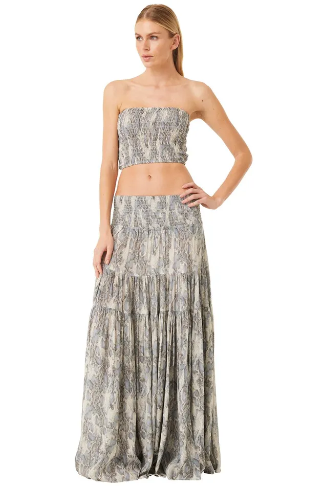 MISA Los Angeles BAR SKIRT Spring Python Women Skirts and Shorts
