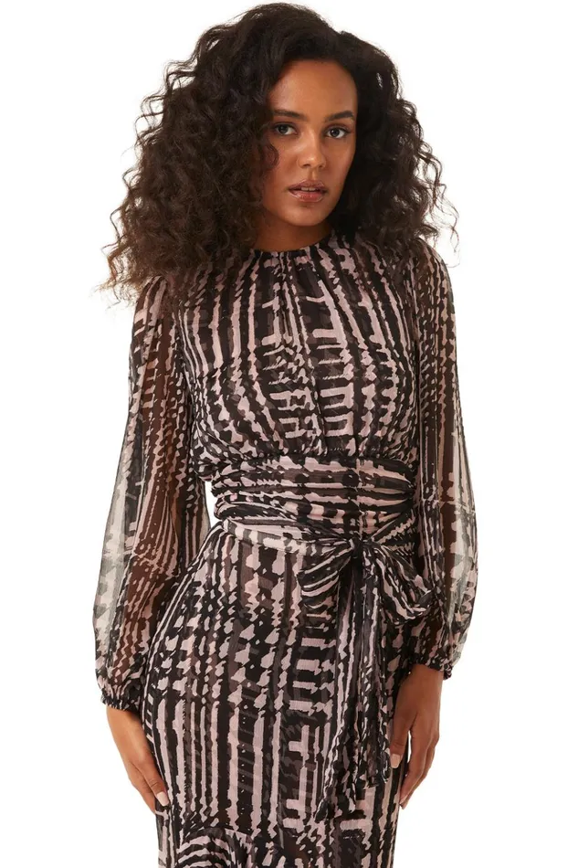 MISA Los Angeles BEATRIZ TOP Holiday Abstraction Women Tops