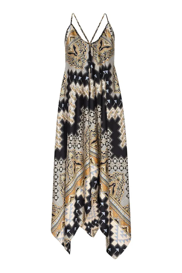 MISA Los Angeles DELFINA DRESS Alhambra Mosaic Women Dresses