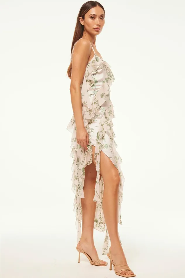 MISA Los Angeles FLORENCE DRESS White Sage Botanica Mix Women Dresses