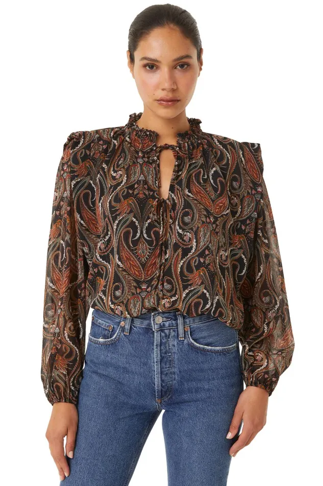 MISA Los Angeles HELENA TOP Spartina Paisley Women Tops