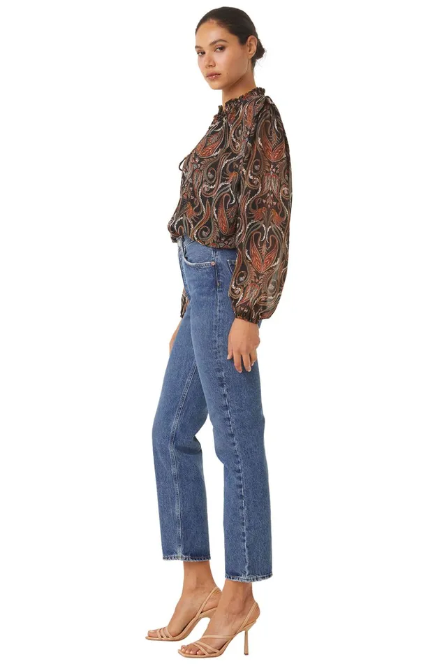 MISA Los Angeles HELENA TOP Spartina Paisley Women Tops