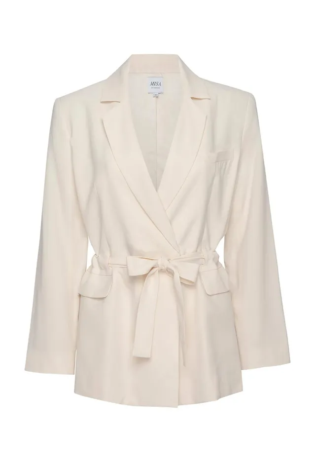MISA Los Angeles KELSEY JACKET Ivory Women Tops