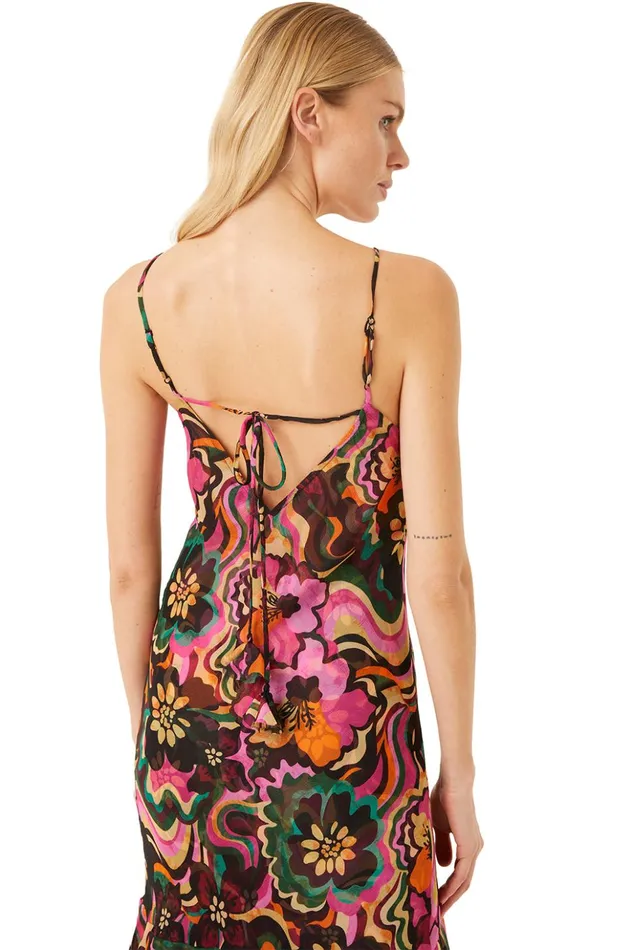 MISA Los Angeles MARISA DRESS Flora Groove Chiffon Women Dresses
