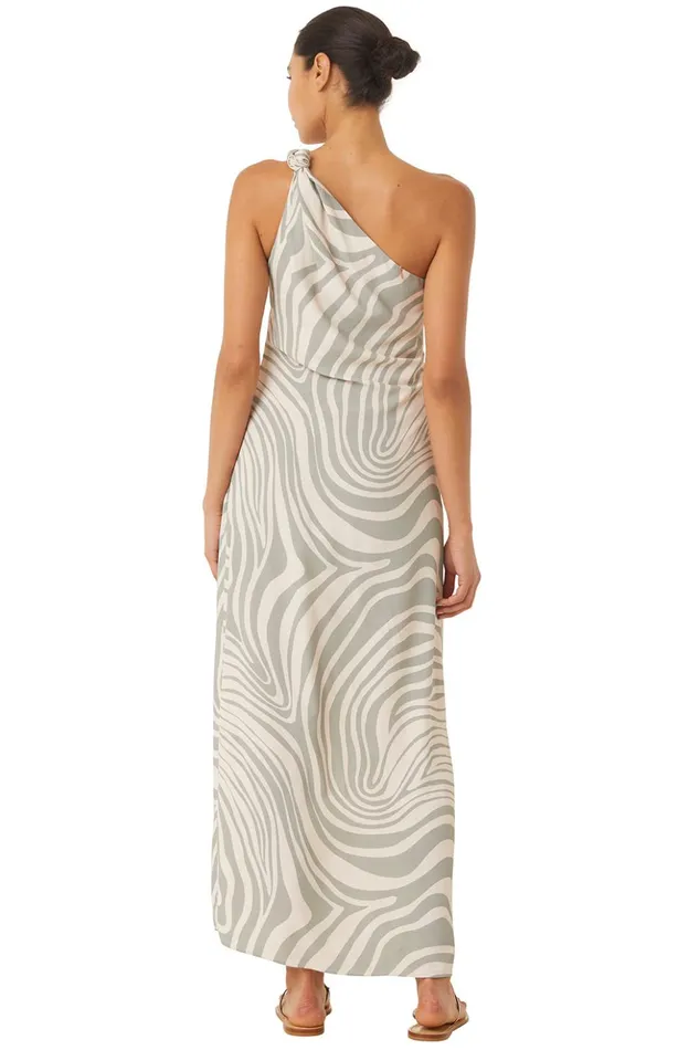 MISA Los Angeles PERSEPHONE DRESS Abstract Zebra Women Dresses