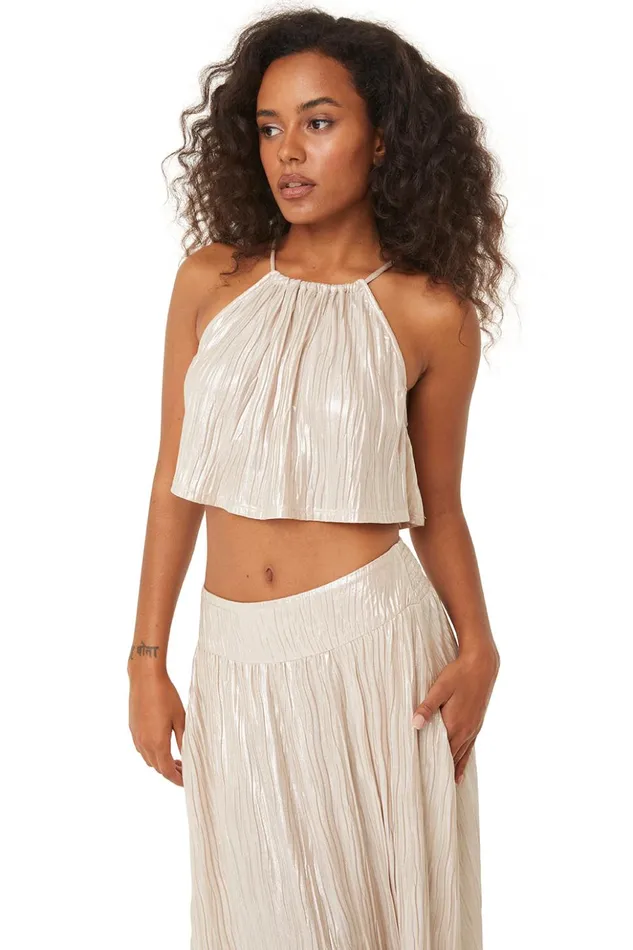 MISA Los Angeles SAANA TOP Mother Of Pearl Women Tops