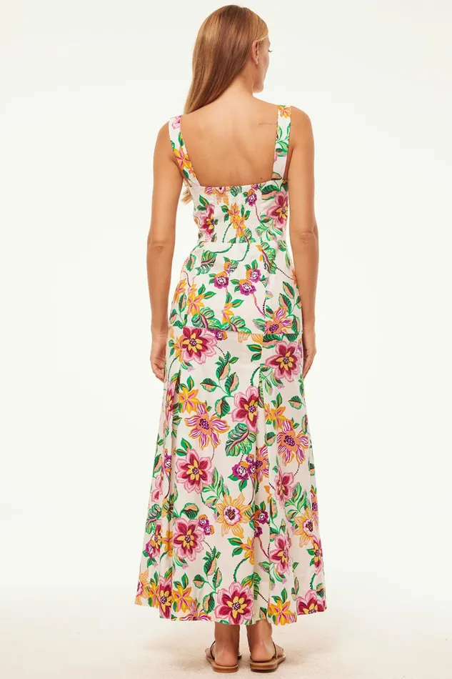 MISA Los Angeles SILVANA DRESS Flora Exotica Cotton Poplin Women Dresses