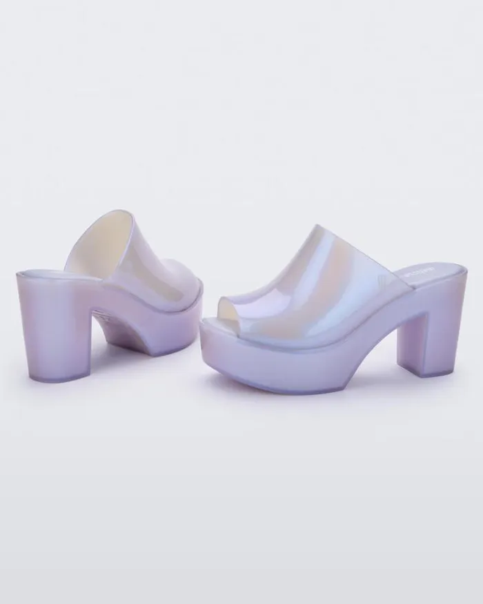 Mule Pearly Blue Women Melissa Heels
