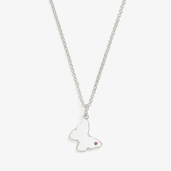 Necklaces Women Alex And Ani Butterfly Necklace 21034 Silver