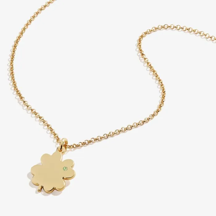 Necklaces Women Alex And Ani FourLeaf Clover Necklace 21034 Silver