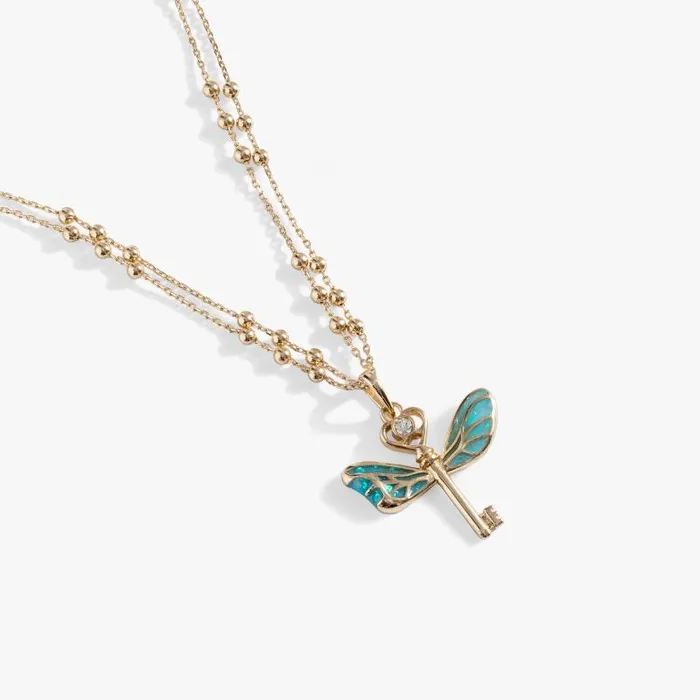 Necklaces Women Alex And Ani Harry Potter Flying Keys Adjustable Necklace Gold