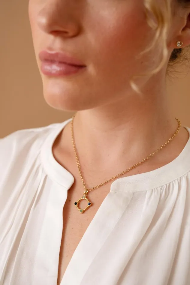 Necklaces Women Alex And Ani Hidden Message 039Wife039 Crystal Necklace Stainless Steel Gold