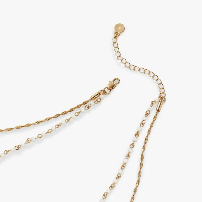 Necklaces Women Alex And Ani Layered Beaded And Chain Necklace Adjustable Silver