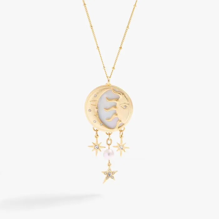 Necklaces Women Alex And Ani Moon And Sun Multicharm Necklace Antique Gold