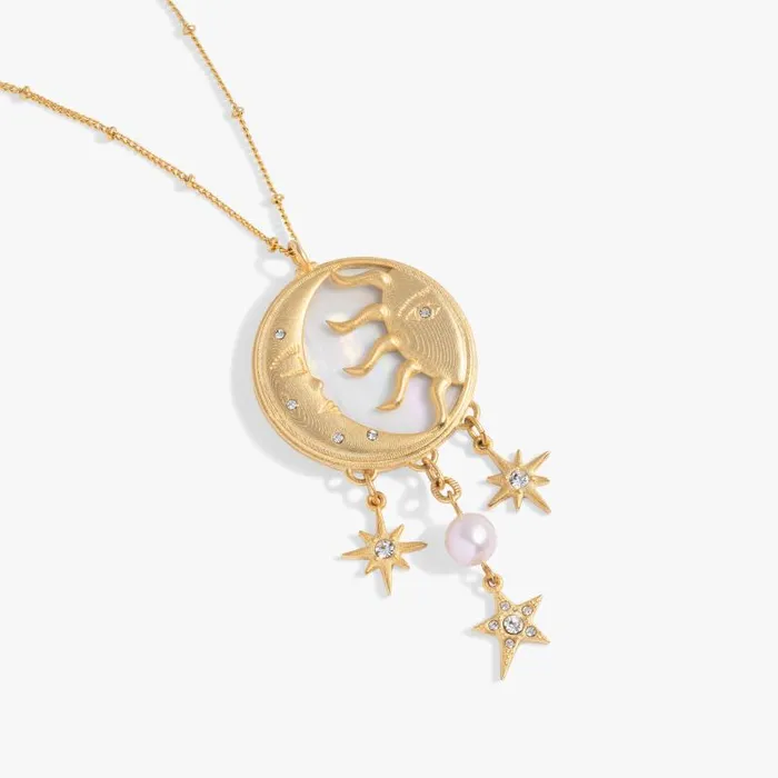 Necklaces Women Alex And Ani Moon And Sun Multicharm Necklace Antique Gold