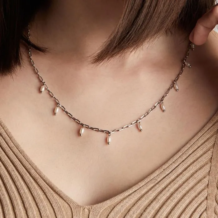 Necklaces Women Alex And Ani Pearl Tear Drop Necklace Gold