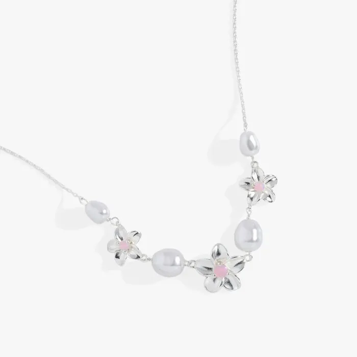 Necklaces Women Alex And Ani Plumeria Pearl Necklace Silver