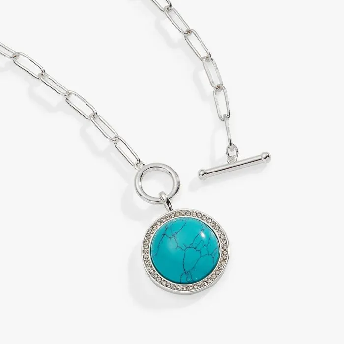 Necklaces Women Alex And Ani Turquoise Toggle Necklace Silver