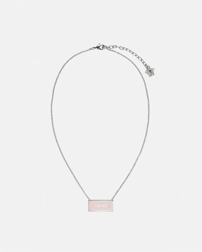 Necklaces Women Versace Small 03990s Vintage Logo Necklace Silver