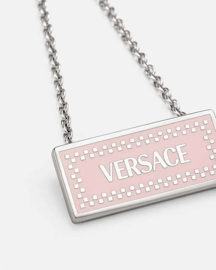 Necklaces Women Versace Small 03990s Vintage Logo Necklace Silver
