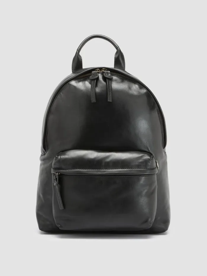 Officine Creative Backpacks MINI PACKNero Black Nappa Leather Backpack 8211 Women Officine Creative Backpacks MINI PACKNero Black Nappa Leather Backpack 8211 Women
