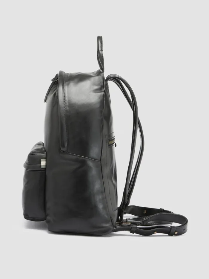 Officine Creative Backpacks MINI PACKNero Black Nappa Leather Backpack 8211 Women Officine Creative Backpacks MINI PACKNero Black Nappa Leather Backpack 8211 Women