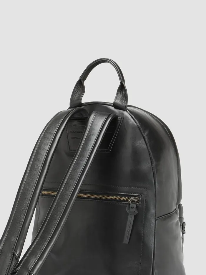 Officine Creative Backpacks MINI PACKNero Black Nappa Leather Backpack 8211 Women Officine Creative Backpacks MINI PACKNero Black Nappa Leather Backpack 8211 Women
