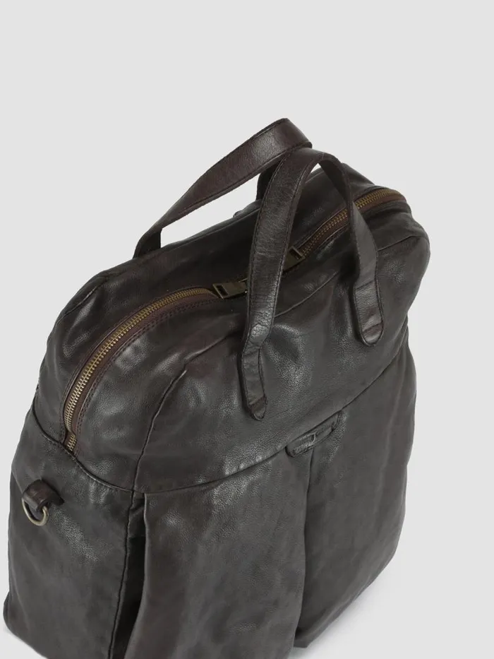 Officine Creative Bags HELMET 041 Truffle Burgundy Leather Tote Bag 8211 Men Officine Creative Bags HELMET 041 Truffle Burgundy Leather Tote Bag 8211 Men