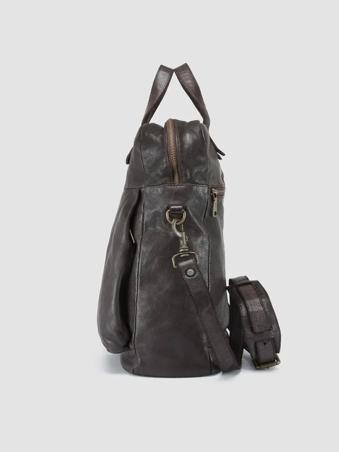 Officine Creative Bags HELMET 041 Truffle Burgundy Leather Tote Bag 8211 Men Officine Creative Bags HELMET 041 Truffle Burgundy Leather Tote Bag 8211 Men