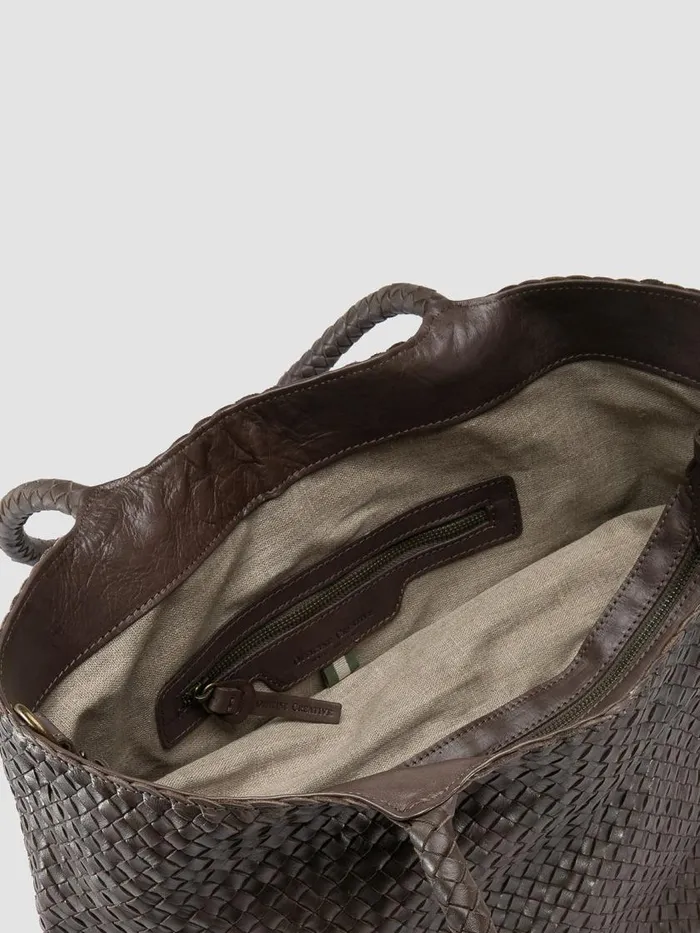 Officine Creative Bags OC CLASS 35 Lavagna Grey Leather Tote Bag 8211 Women