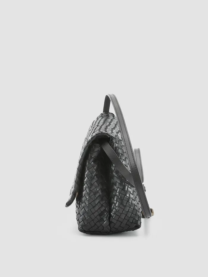 Officine Creative Bags OC CLASS 46 Nero Black Leather Crossbody Bag 8211 Women Officine Creative Bags OC CLASS 46 Nero Black Leather Crossbody Bag 8211 Women