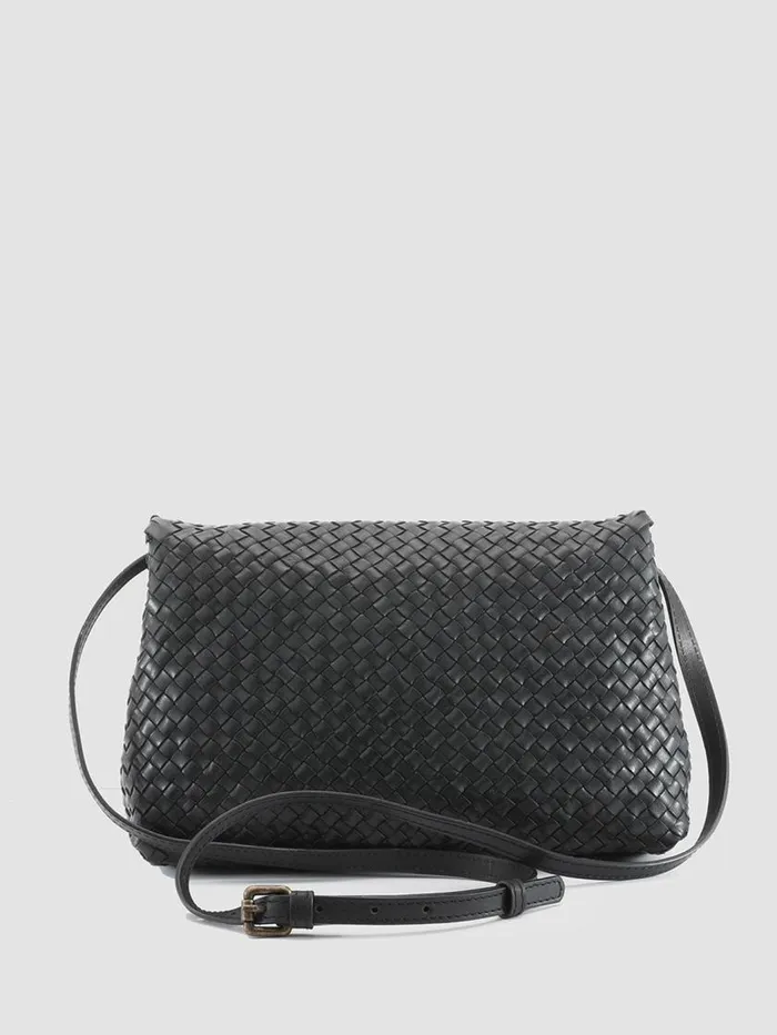 Officine Creative Bags OC CLASS 46 Nero Black Leather Crossbody Bag 8211 Women Officine Creative Bags OC CLASS 46 Nero Black Leather Crossbody Bag 8211 Women