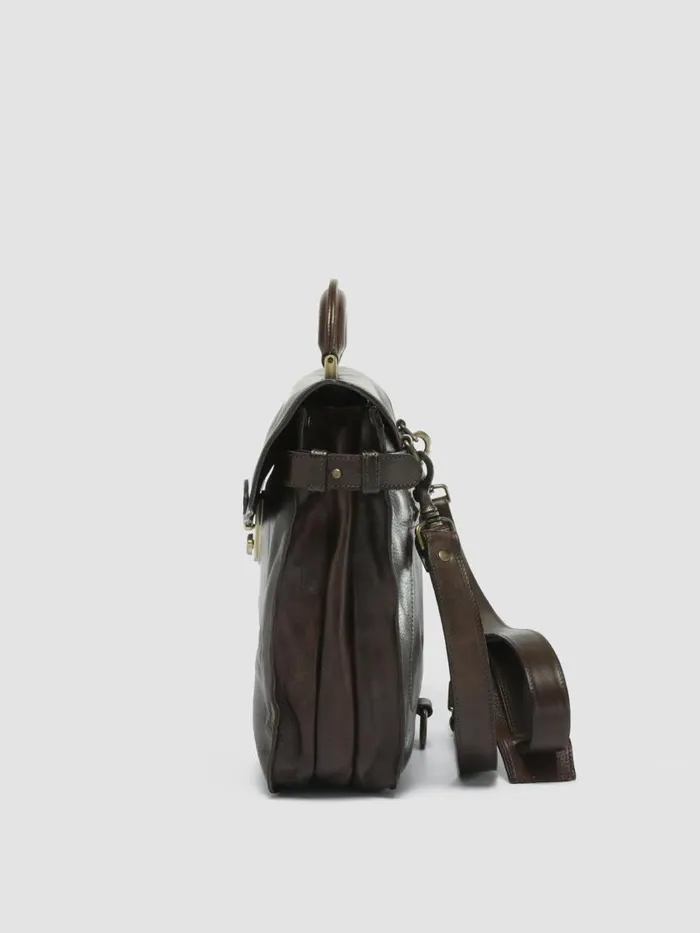 Officine Creative Bags RARE 036 Testa Di Moro 25 Brown Leather Briefcase 8211 Men Officine Creative Bags RARE 036 Testa Di Moro 25 Brown Leather Briefcase 8211 Men