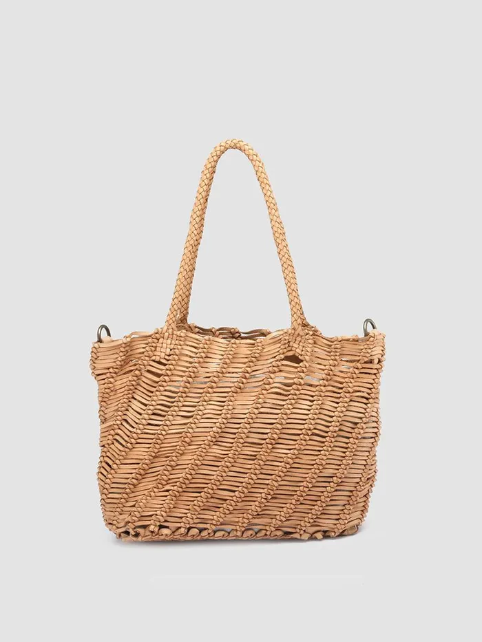 Officine Creative Bags SUSAN 01 Legno Brown Leather Tote Bag 8211 Women