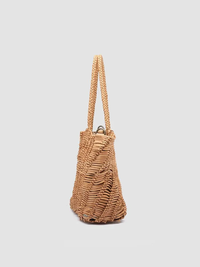 Officine Creative Bags SUSAN 01 Legno Brown Leather Tote Bag 8211 Women