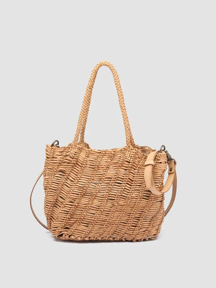 Officine Creative Bags SUSAN 01 Legno Brown Leather Tote Bag 8211 Women