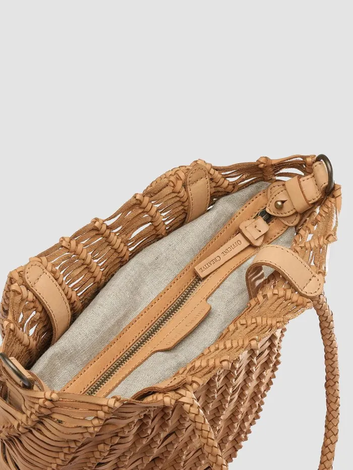 Officine Creative Bags SUSAN 01 Legno Brown Leather Tote Bag 8211 Women