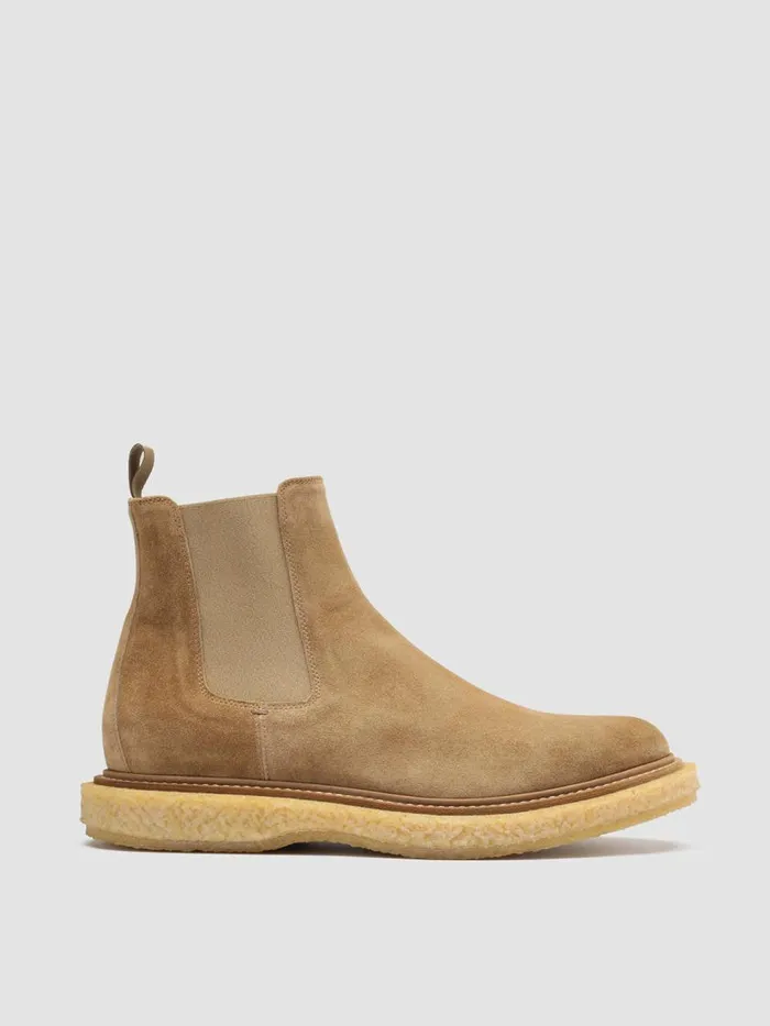 Officine Creative Boots and Ankle Boots BULLET 002 Alce Taupe Suede Chelsea Boots 8211 Men Officine Creative Boots and Ankle Boots BULLET 002 Alce Taupe Suede Chelsea Boots 8211 Men