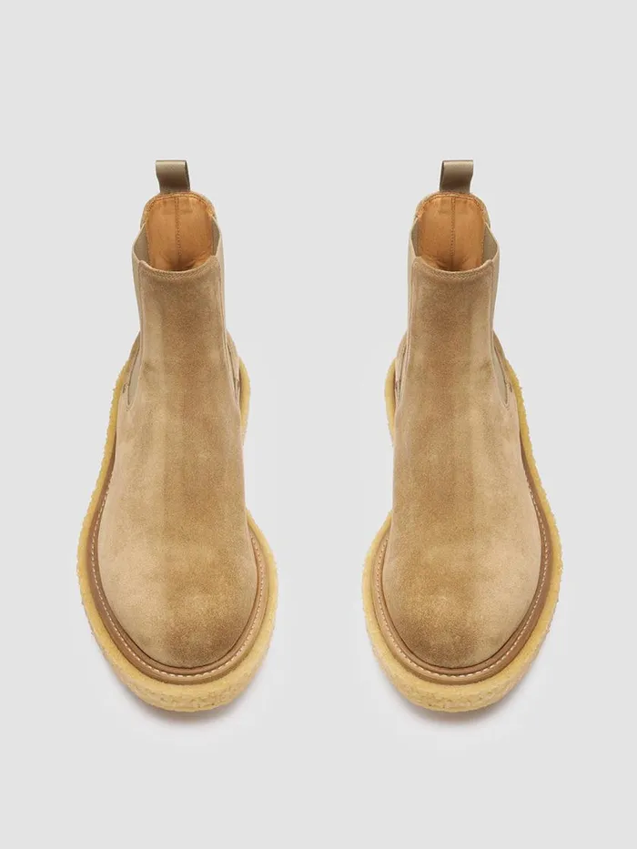 Officine Creative Boots and Ankle Boots BULLET 002 Alce Taupe Suede Chelsea Boots 8211 Men
