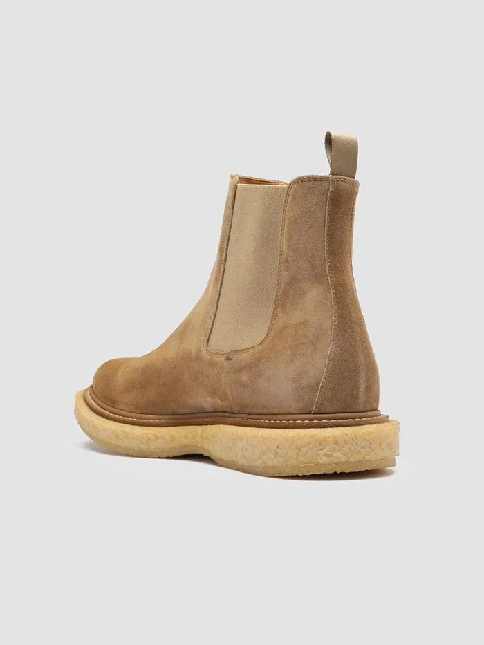 Officine Creative Boots and Ankle Boots BULLET 002 Alce Taupe Suede Chelsea Boots 8211 Men