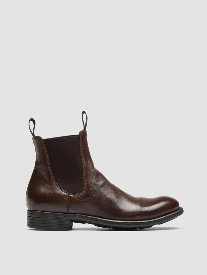 Officine Creative Boots and Booties CALIXTE 004 Cigar Brown Leather Chelsea Boots 8211 Women Officine Creative Boots and Booties CALIXTE 004 Cigar Brown Leather Chelsea Boots 8211 Women